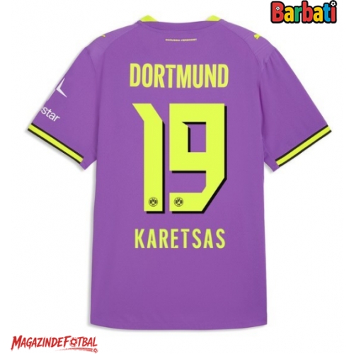 Borussia Dortmund Konstantinos Karetsas #19 Tricou Fotbal Replică 2026-27 Barbati Treilea Borussia Dortmund Konstantinos Karetsas #19 Tricou Fotbal Replică 2026-27 Barbati Treilea